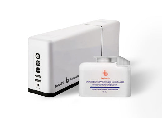 Biotica Probiotic Mist technology sitting on white facing left 3/4