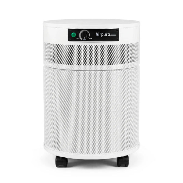 White Airpura air purifier on a white background