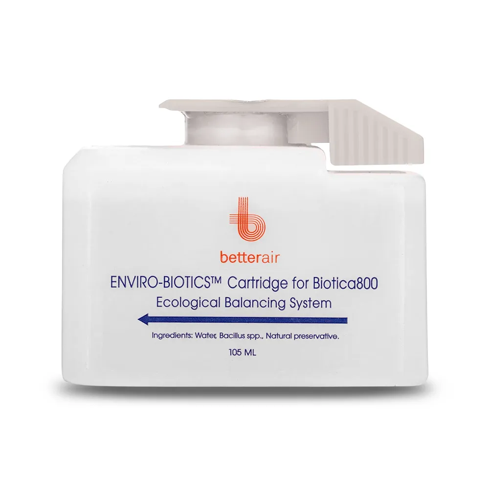 White Enviro-Biotics cartridge for Biotica800 by BetterAir on a white background